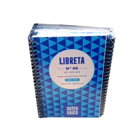 LIBRETA 452 C/ESPIRAL No 40 X10U