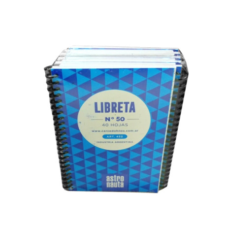 LIBRETA 454 C/ESPIRAL No 50 X10U