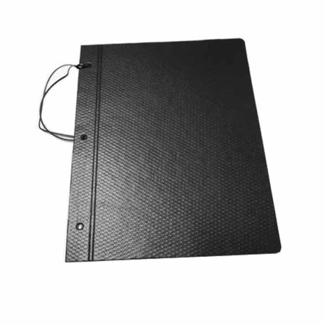 CARPETA N3 NEGRO CON CORDON X6