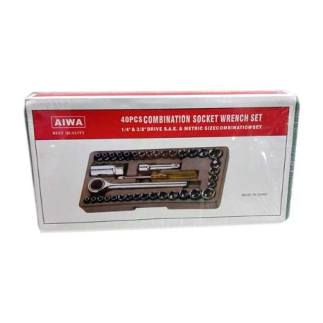 HERRAMIENTAS JBA0038 JGO LLAVE TUBO KIT 40PCS E/ ESTUCHE X1 X1PZ