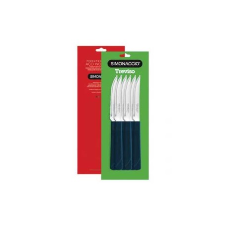SIMONAGGIO 2054/6 CUCHILLOS X6 E/BLISTER TREVISO C/MGO PLAST.
