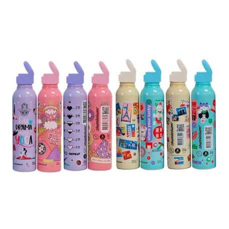BOTELLA 6270/1/6354 METAL 500ML COLORES X1 CLIKER