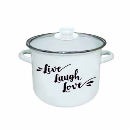SOIFER CAC-24/0 OLLA ENLOZADA C/TAPA VIDRIO 24CM