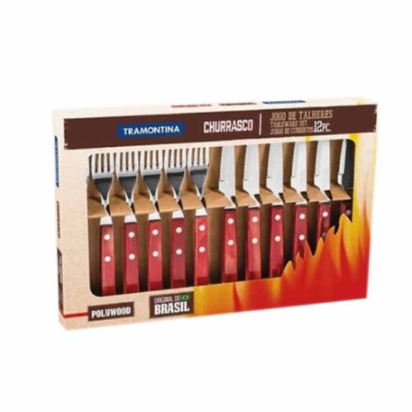 TRAMONTINA 21199/709 CUBIERTOS SET POLYWOOD X12