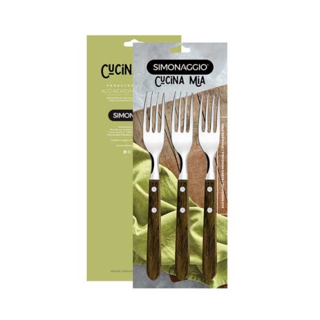 SIMONAGGIO 402/3 TENEDOR X3 MGO. MADERA