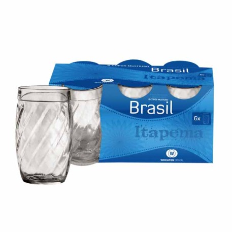 WALPLO 1001177/8/9/80/81 VASO 0030 IPANEMA 300ML X6