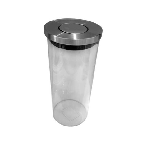 K&K CA5518 FRASCO DE VIDRIO C/TAPA PLASTICO Y ALUMINIO X1