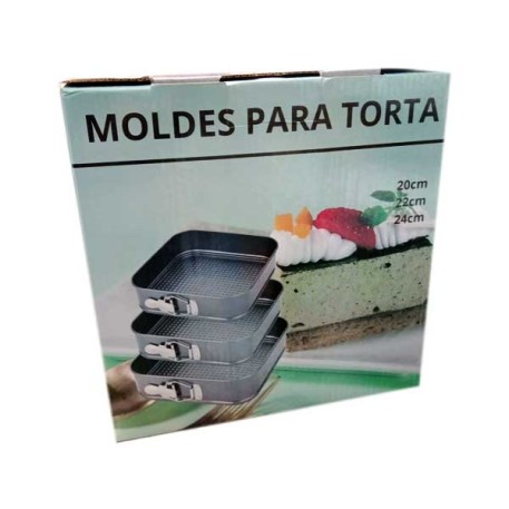 PACO BA27180 MOLDE P/TORTA DESMO.S X3 E/CAJA