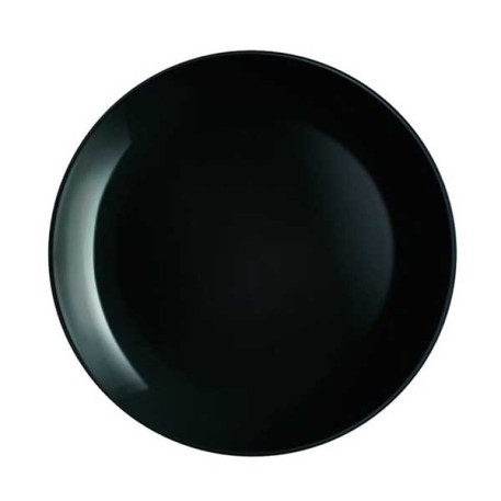 LUMINARC P0867 PLATO PLAYO DIWALI NEGRO 25CM X6
