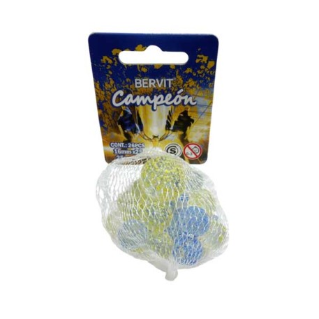 CAMPEON 25BOLITAS VIDRIO 16MM + 1BOLON