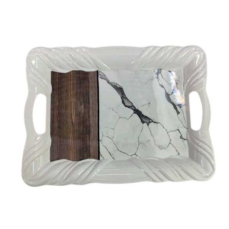 JBA0331 BANDEJA RECT. DECO. C/ASAS 43CM X1