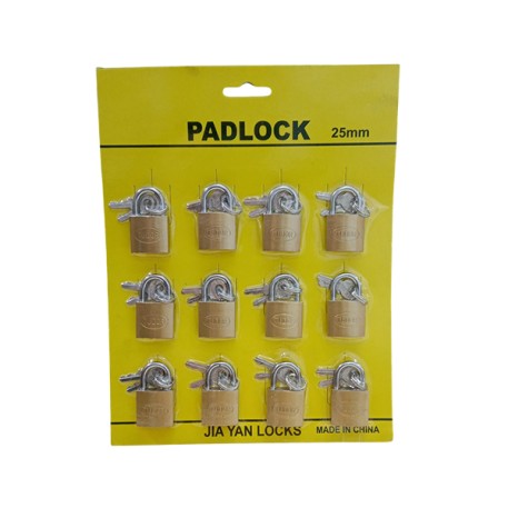 JBA0866 CANDADO NRO25MM BLISTER X12