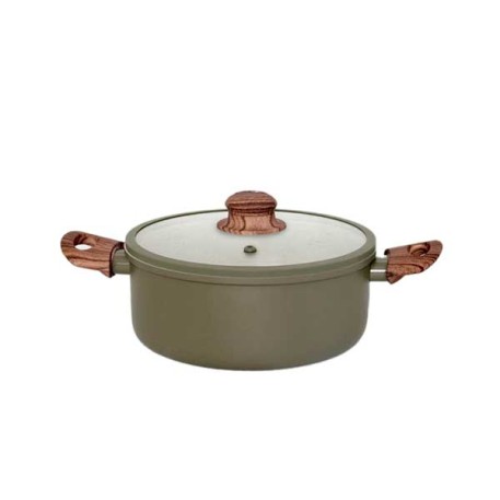 JOVIFEL 6353 CACEROLA 22CM ANT C/TAPA GRAN LIS X1