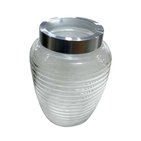 K&K CA5493 FRASCO VIDRIO C/TAPA PLAST/ALUM C/VISOR X1