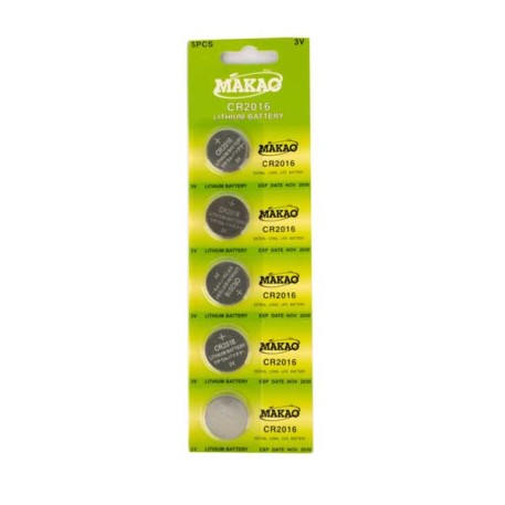MAKAO CR2016 BATTERIES 3V X5 E/BLISTER X1