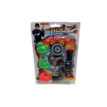 PACO AB12788 PISTOLA LANZA DARDOS E/BOLSA X1