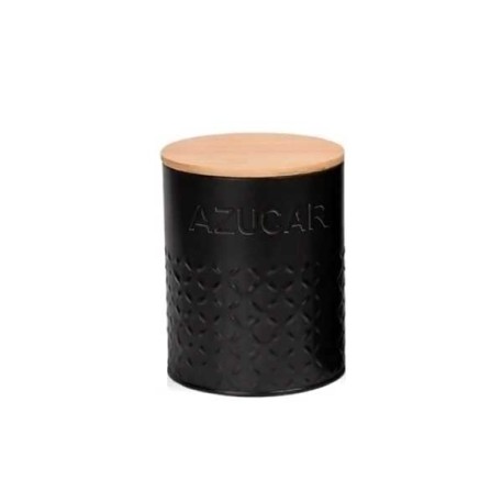 CAROL 71243 LATA P/AZÚCAR NEGRO C/TAPA BAMBU