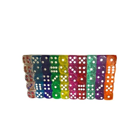 DADOS COLORES SURTIDOS X100PZ