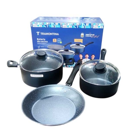 TRAMONTINA 27899/537 BATERIA COCINA X3PZ