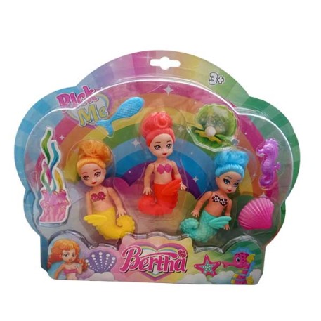 K&K SD23815Z MUÑECA SIRENAS E/CAJA x1