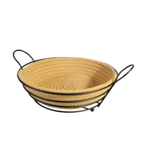 WALPLO 1290091 FRUTERA REDONDA METAL C/BASE LINO X1