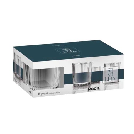 NADIR 2N05406 JGO VASOS WHISKY SEVILHA X6 335ML E/CAJA X1